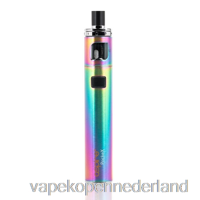 Elektronische Sigaret Vape Aspire Pockex Aio Starterkit Regenboog